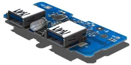 Dual Micro USB 3.7V to 5V 2A Boost Mobile Power Bank - Charging Module
