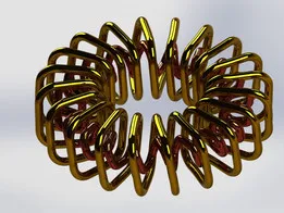 Double circular square spring
