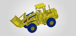 Highly Detailed Industrial Wheel Loader Assembly (Heavy Duty Front Loader)