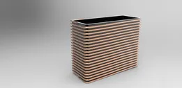wire coiled on a rectangular object