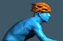 3D Scanned Bicycle Helmet