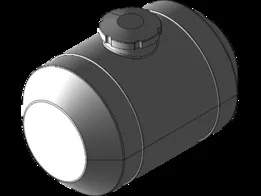 Spun Aluminum Gas Tank