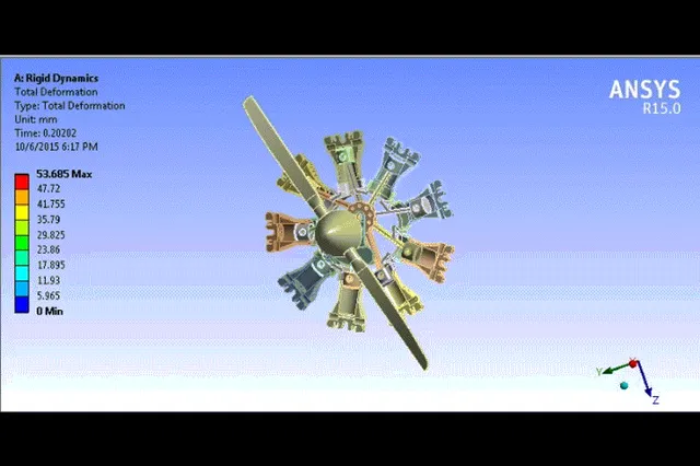 Radial Engine Motion Study — Image 3 of 5