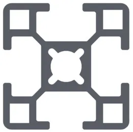 Aluminum Extrusion Type B Profile 30 x 30