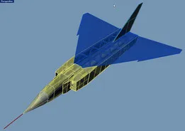 Avro CF-105 Arrow for twin electric ducted fan