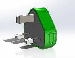 UK 3 Pin Plug 5V USB Output