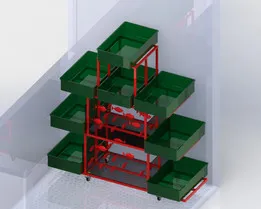 Automatic watering plant