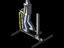 Elliptical Machine with the human body