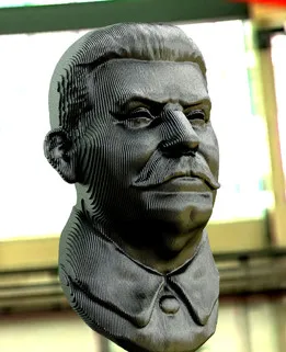 Stalin bust. Sliced Image