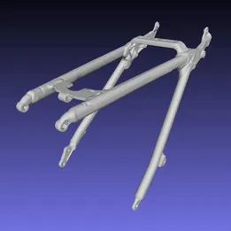 Honda crf 250 2007 rear frame subframe 3d scan