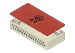 Raspberry Pi Zero W Case – vented, snap lid with logo cutout (Fusion 360, 3D printable)