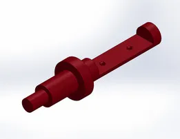 Plain Carbon Steel Part with Revolve Boss and Tapped Hole