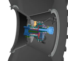 Gantry gearbox for ATV