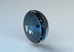 Simple round headlight 15 cm