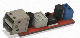 DC-DC step-down converter with dual USB