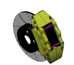 Disc Brake Assembly – Rotor & Caliper CAD Model