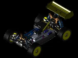 1/8 radio control RC car 4WD Shaft Drive nitro buggy
