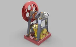 DOUBLE ACTING OSCILLATING STEAM ENGINE