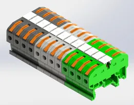 Din Rail Terminal Block with Lever