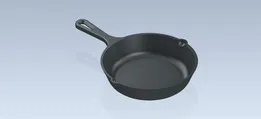 Studycadcam 3D CAD Exercise 1155/Cast Iron Skillet/Sarten de Hierro Fundido/Autodesk Inventor Pro