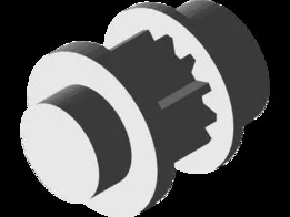 Gear for the drive belt of the motor brush of the ZELMER vacuum cleaner