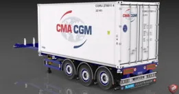 3D D-Tec Flexi Trailer Container Transport model
