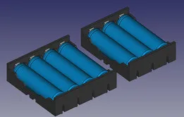 18650 Lipo Battery and Holder