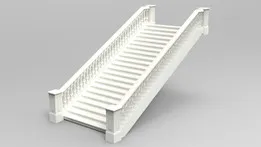 Classic flight of stairs