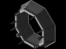 Gas burner of the mine grain dryer