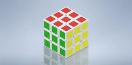 Generic rubik's cube 3d model