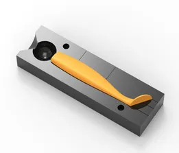 Mold for injection lures silicone