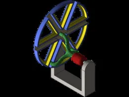 Rotary mechanism design in Solidworks