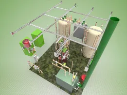 Technical room of single-family house.