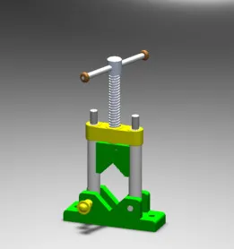 Bench Pipe Vise (3D CAD Model)