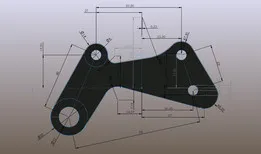 MOTORIZED MINI DIRT BIKES, POCKET BIKES, MINI BIKES & SCOOTER REAR DISK BRAKE CALIPER BRACKET MOUNT FOR PROJECT DIY