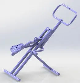 Body crunch type exercise machine