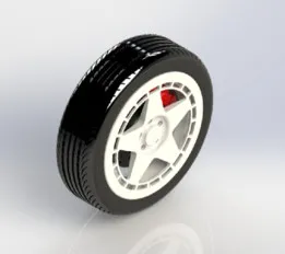 Wheel model of Fifteen52 Turbomac rim, Yokohama ADVAN Flexa (245/40/R20) & performance brake kit