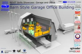 Revit Skills Showcase: Barn Style Garage Office Building