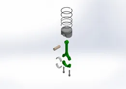 Toyota 1NZ-FE Engine - Piston and Connecting Rod Assembly
