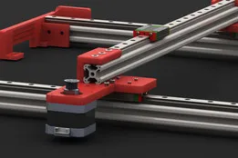 K40 laser improvement with rails