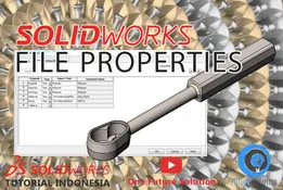 SolidWorks Tutorial Indonesia #052 (Eng Sub) - SolidWorks File Properties