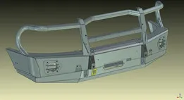 UAZ Patriot front bumper with winch