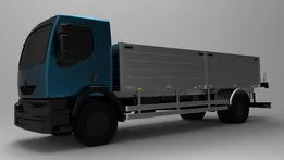 Open-Body Renault Midlum Truck