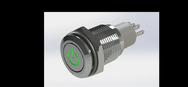 Metal LED Illuminated Latching 16mm Power Push Button ON-OFF Switch 12V — Фото 8 из 9