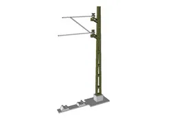 Catenary mast for model railway (1:32, openRailway)