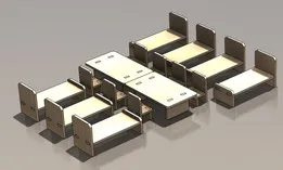 Dollhouse furniture (Snow white and the seven dwarfs)