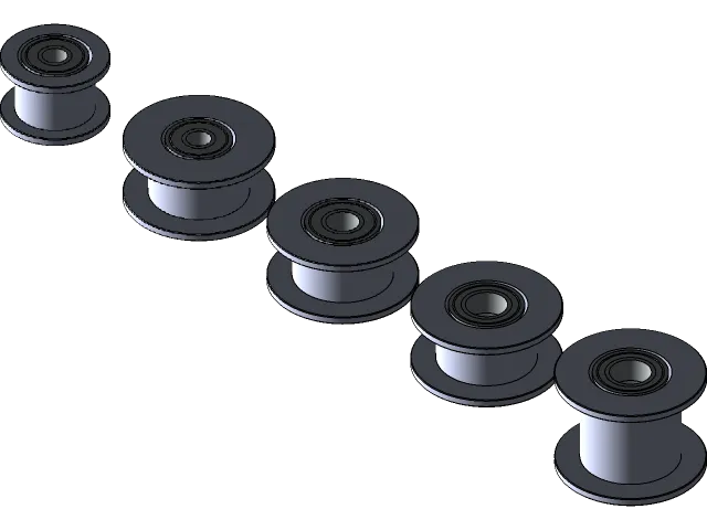 GT2 Pulley 16/20 Without Teeth, Bore 3/4/5 mm for GT2 Belt Width 6/10 mm — Фото 3 из 11