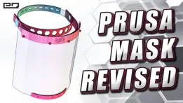 PRUSA Covid-19 / Coronavirus Face Shield With Integrated Folding Detent Strap