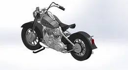 Harley Davidson, model, MetalcraftDesign, Sheetmetal puzzle, 3d puzzle, 3d metal puzzle