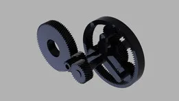 Planetary Gearset Assembly 3D Mechanical Design